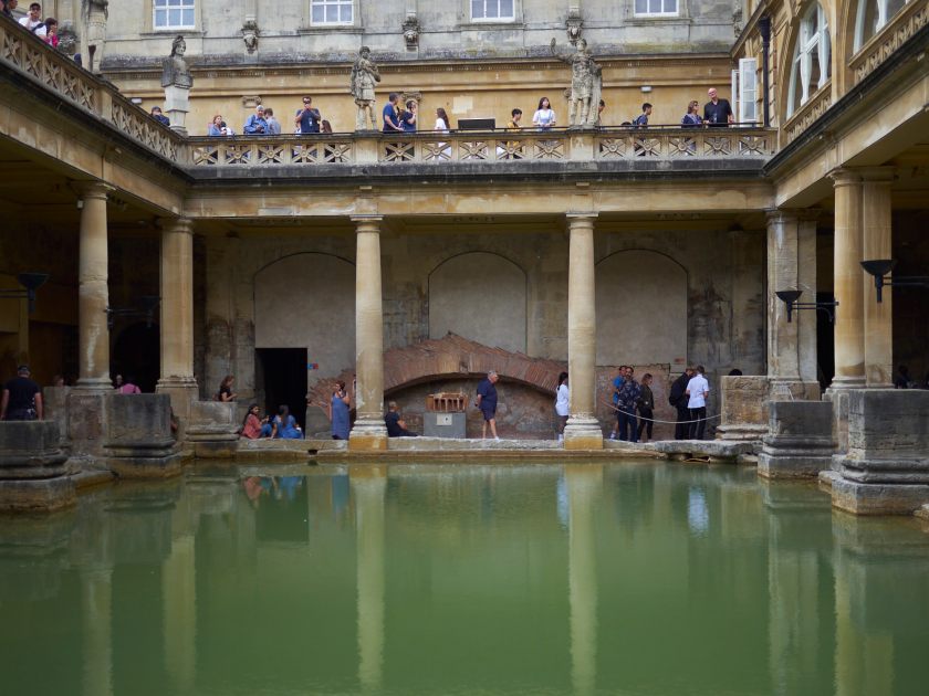 open-air Roman pool at Bath